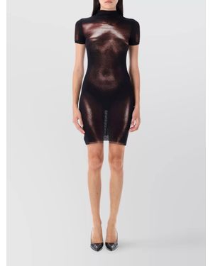ワンピース JeanPaul GAULTIER MINI DRESS MESH BODY DUST Jean Paul Gaultier Mini Dress Mesh Body Dust in Black | Lyst