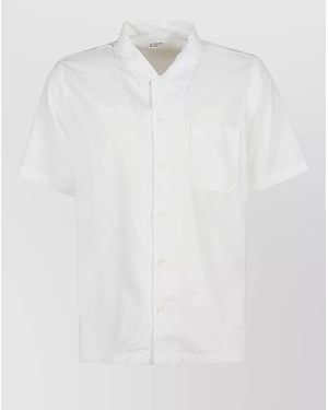 Universal Works Oxford Road Shirt Chest Pocket Collar - White