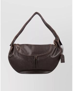 Low Classic Curved Shoulder Bag Adjustable Strap - Multicolor
