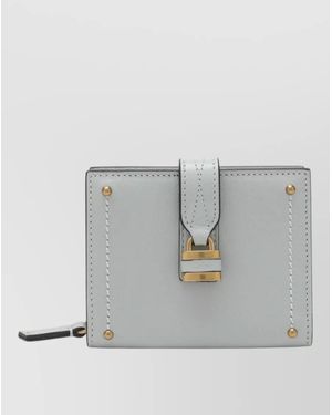 Chloé Leather Wallet - Gray