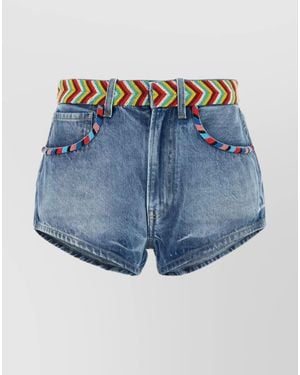 Alanui Denim Shorts - Blue