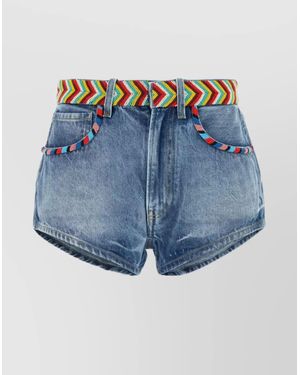 Alanui Denim Shorts - Blue