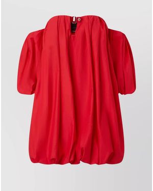 Pinko Bert Off-Shoulder Mini Dress - Red