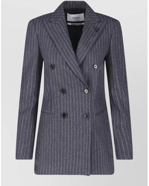 Lardini Wool Blazer - Blue