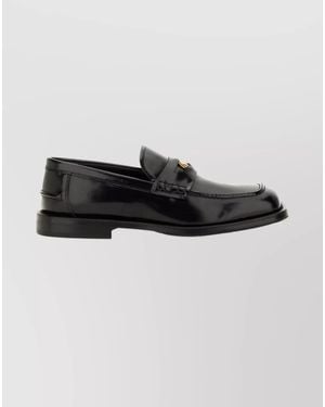 Moschino Leather Berlin Loafers - Metallic