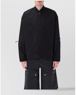 OAMC Technical Twill Overshirt Adjustable Drawstrings - Blue