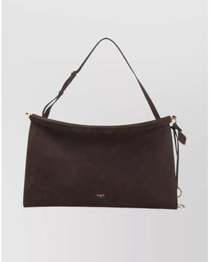 Alaïa East West L Leather Shoulder Bag - Brown