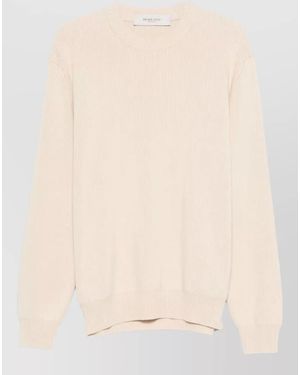 Golden Goose Organic Cotton Knit Crew Neck Sweater - Natural