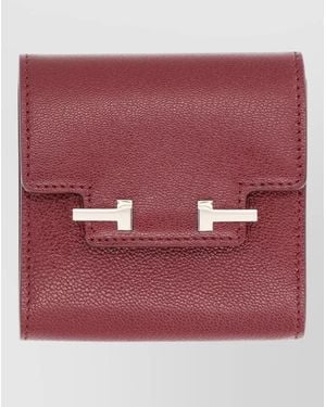 Tom Ford Leather Card Holder - Red