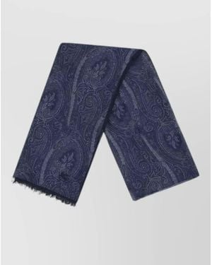 Etro Paisley Scarf - Blue