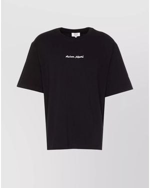 Maison Kitsuné Oversized Logo Print T-Shirt - Black