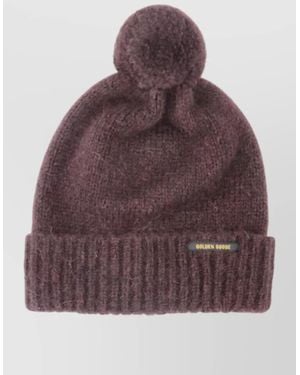 Golden Goose Alpaca Wool Blend Beanie - Purple