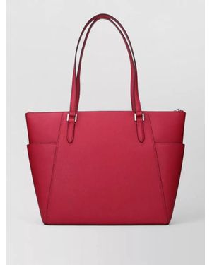 Michael Kors Leather Tote Bag - Red