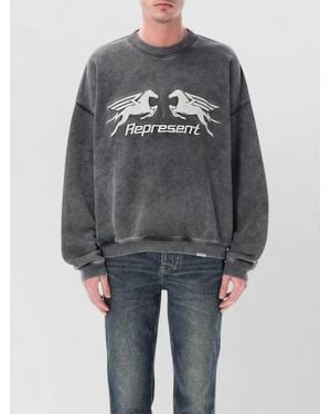 Represent Cotton Relaxed-Fit Sweatshirt - Grey