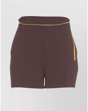 Elisabetta Franchi Tailored Shorts - Purple