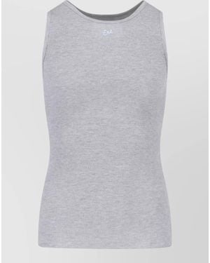 ERL Sleeveless Ribbed Knit Crewneck T-Shirt - Grey