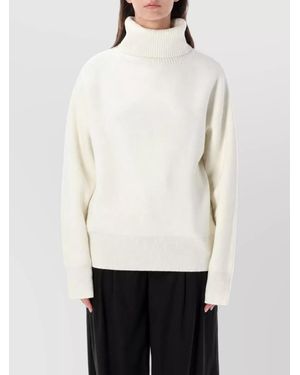 Rhea Costa Wool Turtleneck Sweatshirt - White