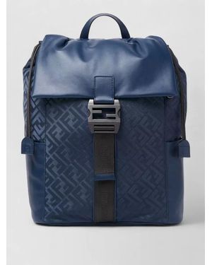 Fendi Baguette Nylon Backpack - Blue