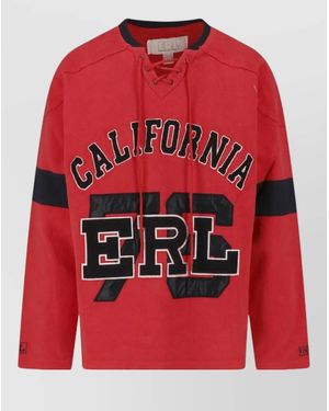 ERL Cotton Sweatshirt - Red