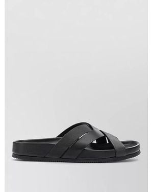 Tom Ford Sandals Open Toe Cross Strap Textured Sole - Gray