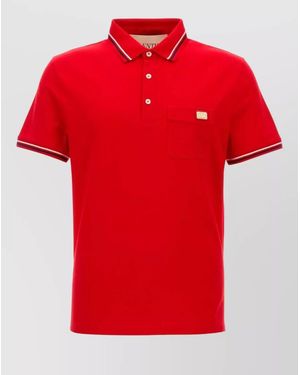 Valentino Garavani Cotton Polo Shirt - Red