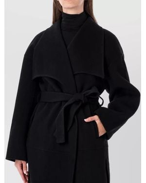 THE GARMENT Wool Trench Coat - Black
