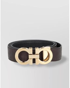 Ferragamo Leather Belt - Metallic