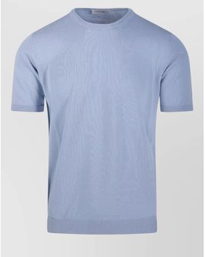 Roberto Collina Cotton Round Neck Sweater - Blue