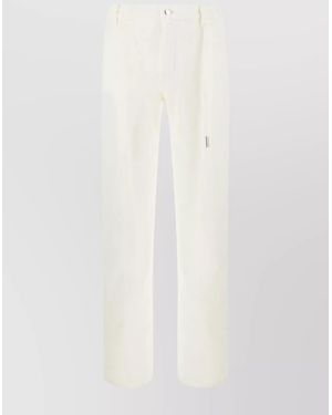 Ann Demeulemeester Denim Straight-Leg Jeans - White