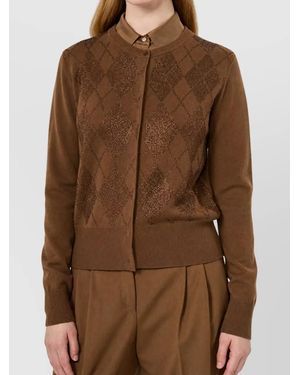 Max Mara Wool Cashmere Cardigan - Brown