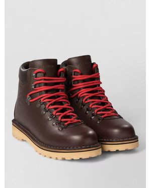 Diemme Calf Leather Ankle Boots - Red