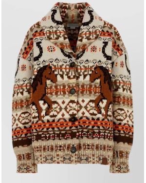 Stella McCartney Wool Oversized Cardigan - Brown