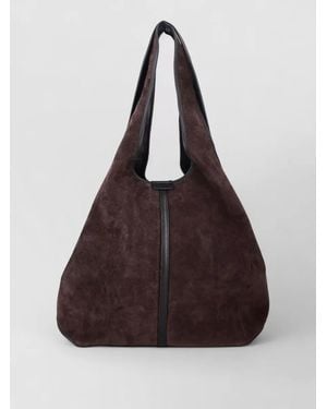 Soeur Leather Shoulder Bag - Brown