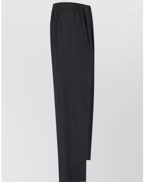 Lemaire Straight Leg Pants Side And Back Pockets - Blue