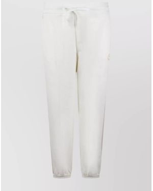 Gucci Waistband Elastic Ribbed Cuffs Side Pockets - White