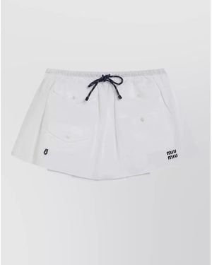 Miu Miu Mini Shorts - White