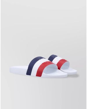 Moncler Leather Slides - White