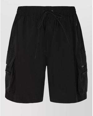 Represent Nylon Cargo Shorts - Black