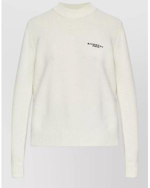 Givenchy Knit Jumper Crew Neck Long Sleeves - Natural