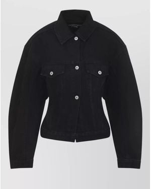 Jacquemus Denim Fitted Jacket - Blue