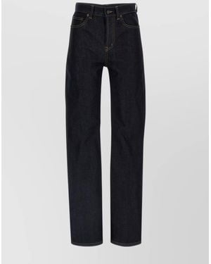 Saint Laurent Carrot-Fit Jeans With A Washed Effect in Black