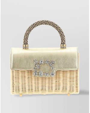 Roger Vivier 'Small Blossom Jewel' Handbag - Metallic