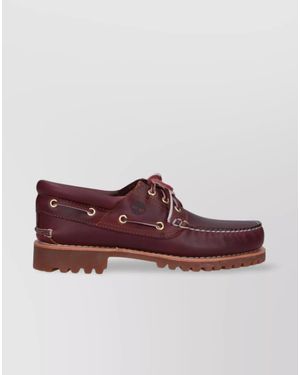 Timberland Leather Boat Shoes - Purple