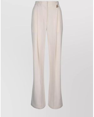 Elisabetta Franchi Flared Trousers - White