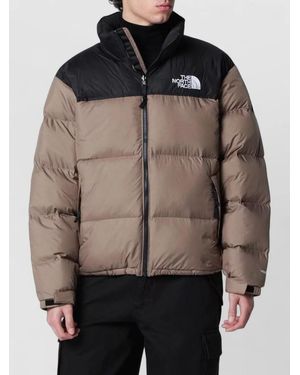 The North Face 1996 Retro Nuptse High Collar Puffer - Brown