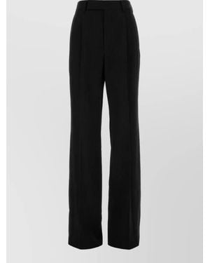 Saint Laurent Embroidered Suit Pants - Black