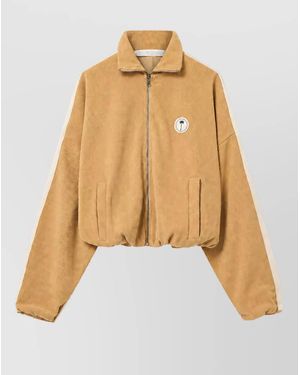 Palm Angels Chenille Track Jacket - Natural