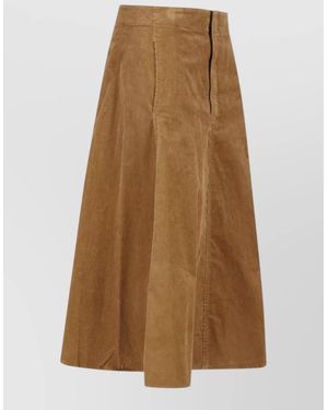 Polo Ralph Lauren Corduroy A-Line Skirt - Natural