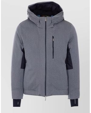 Moorer Nuvolau Padded Hooded Down Jacket - Grey