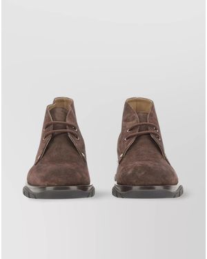 McQueen Suede Boots - Brown